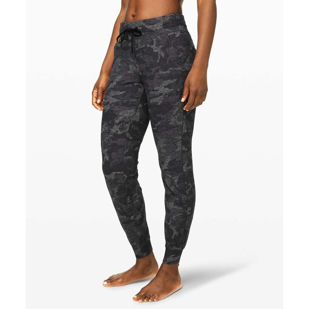 Lululemon Ready To‎ Rulu Jogger Pants Women's 4 Heather Gray Incognito Camo Gym